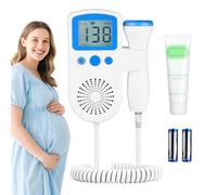 LUM9EX8 doppler fetal heart rate monitor for Fetal Doppler Monitors, Conductive Gel for Prenatal Heartbeat and Baby Movement Monitoring, Home Use Only (Blue)