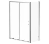 Luma 8 Sliding Door Shower Enclosure | Chrome | Glass/Aluminium | 1400mm x 700mm