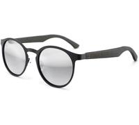 Luma Eyewear St Ives Polarised Wood Round Unisex Sunglasses - - Size: ONESIZE