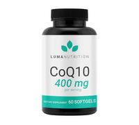 Luma Nutrition CoQ10 400mg Softgels - High-Absorption Coenzyme Q10 - Co Q-10 200mg / 400mg Per Serving - Heart Health - 60 Liquid Softgels