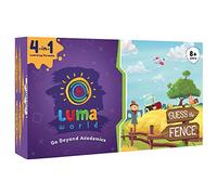 LUMA WORLD STEM Educational Kit Guess The Fence, 4 formats in 1 box, Board Game, Books, Flashcards and 300 Hours of Activities for 8+ Years to Learn Geometry, Shapes and Creativity