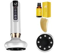 Lumafirm Cellulite Massager, Cellulite Massager Tool with 12 Suction Modes, Professional Cordless Cellulite Massagers, Smoothing The Skin, Firm & Tone Tool for Abdomen, Waist, Arm, Leg (White)