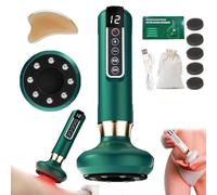 Lumafirm Cellulite Massager, Lumafirm Brasion for Eliminate Fat, 12 Speed Suction Handheld Anti Cellulite Massager, Electric Suction Cupping Therapy Fat Remover for Legs, Waist, Neck, Arm (Green)