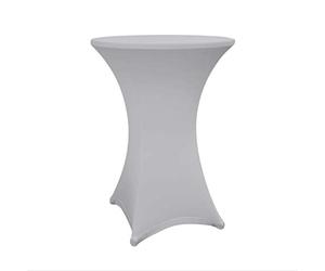 Lumaland 1 x Bar Table Cover 80-85 cm, Oeko-Tex Certificate, Stretch Table Cover, Quick-Drying, Cover with Reinforcement in the Foot Area, Washable, Easy to Clean and Durable