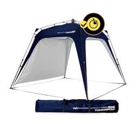 Lumaland Outdoor Gazebo 2.5 x 2.5 m | Waterproof & UV Protection | Garden Tent Incl. 1 x Side Panel & Bag & Pegs | Heavy Duty Camping & Party Tent | Quick Assembly [Navy Blue]