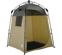Lumaland Outdoor Pop Up Shower Tent Changing Tent Toilet Tent Camping 155 x 155 x 220 cm Robust - Brown