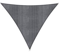Lumaland Triangle Sun Shade Sail 3x3x3 m HDPE UV Weatherproof Grey