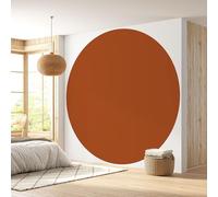 Lumalea - Round wallpaper/circle - Pearl grey - Trendy colour - Premium paper 185 g Washable - Diameter 70 cm