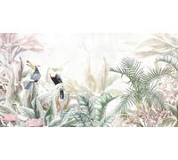 Lumalea - Toucans Rainforest Panoramic Wallpaper - Width 325 cm x Height 172 cm