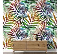 Lumalea - XL wallpaper with botanical pattern - Standard paper 130gr8 LÉS 65x260 cm - Surface L 520 x H 260 cm