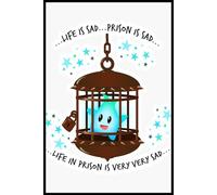 Lumalee Life is Sad Notebook: 110 lined pages, 6” x 9” size with a glossy cover-perfect for everyday notes.