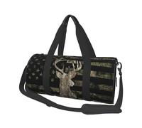 Lumansitter Foldable Duffle Bag - Camo Camouflage American Flag Hunting Deer - One Size