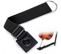 Lumara Adjustable Cello Endpin Anti-Slip Spike Anchor Strap with Pad | Adjustable woven strap cello endpin stopper with thick memory foam pad, non-slip floor protection for cellists practice