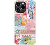 LUMARKE for iPhone 13 Pro Max Case Cute - Wireless Charging Compatible - Dual-Layer Soft Silicone + Hard Shell - Trendy Floral Design - Matte Finish Phone Cover for Women - Coquette Italian