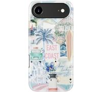 LUMARKE for iPhone Air Case Cute - Wireless Charging Compatible - Dual-Layer Soft Silicone + Hard Shell - Trendy Floral Design - Matte Finish Phone Cover for iPhone 17 Air - East Coast Vibes