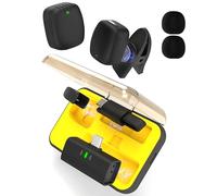 Lumasphere D602 Wireless Lavalier Microphone for iPhone/Android, Lapel Mics with USB-C Plug-Play, Mini Mic with 2.4GHz Noise Cancellation, Charging Case Included, 100ft Range (LS-D602-C02)