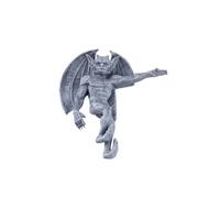 LumaTide Door Frame Gargoyle Statue - Corner Sculptures Home Decor Figurines for Wall & Shelf Display (Gray1)
