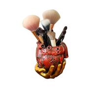 LumaTide Heart-Shaped Desk Organizer - 2-in-1 Makeup Brush Holder & Cute Pen Cup with Aesthetic Design, Unique Office Decor Gift for Women, Dorm Essentials