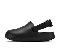 LumaTide Mens Deck Toe Sandals Thick Sole Beach Shoes Workplace Black/Khaki 40-45 US, Black/White, 44/44.5 EU