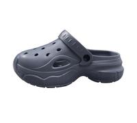 LumaTide Multi-Fit Men's Slide Sandals - Thick Sole & Adjustable Strap, Beach to Backyard US 5-12, Grey, 8-9