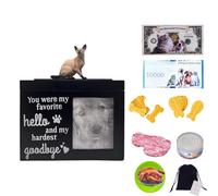 LumaTide Pet Urn for Cats with Message Board and Seated Siamese Cat Figurine - Cat Ashes Keepsake Memorial Urn for Dogs and Small Pets