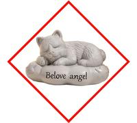 LumaTide Sleeping Pet Memorial Urn - Resin Keepsake for Dog Ashes Remembrance