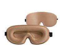 LumaTide Ultra Soft Sleep Eye Mask, 3D Contoured Memory Foam with Nasal Relief, Adjustable Headband 50-68cm Blackout Design (2)