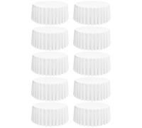 Lumaycens 10 Pack White Round Tablecloths,90 Inch Round Table Cloth Washable and Reusable Stain and Wrinkle Resistant Polyester Fabric for Wedding Party Banquet Camping Restaurant Decoration
