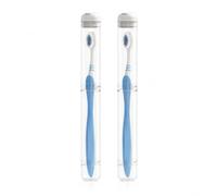 Lumayina Set of 2 Toothbrush Case Transparent Vented Removable Washable