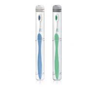 Lumayina Set of 2 Toothbrush Case Transparent Vented Removable Washable
