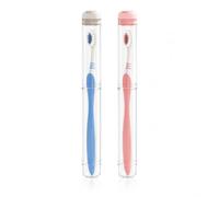 Lumayina Set of 2 Toothbrush Case Transparent Vented Removable Washable