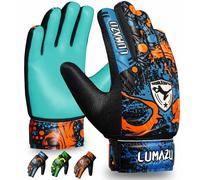 LUMAZU Football Goalkeeper Gloves for Adults Anti Slip Shock Absorption Padded Premium Soccer Goalie Gloves Wrist Protection for Men Women Goalkeeping