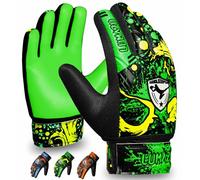 LUMAZU Football Goalkeeper Gloves for Adults Anti Slip Shock Absorption Padded Premium Soccer Goalie Gloves Wrist Protection for Men Women Goalkeeping