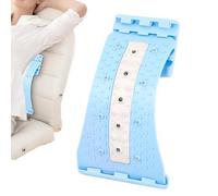 Lumbar Back Stretcher, Curved 4 Level Adjustable with Massage Points, Low Back Stretcher, for Home Gym Car Bedside Yoga Mat Sofa Office Chair