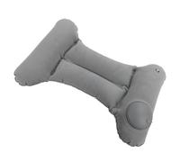 Lumbar Back Support Pillow Blow Up, H Shaped Inflatable Waist Pillow for Airplane Car Quick Inflation with Mouth, Single Way Air Intake for Travel, Office, Camping