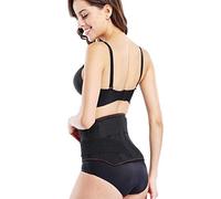 Lumbar brace 3PC Pad Slimming Fitness Belt Magnetic Tourmaline Bone Self-heating Waist Lumbar Support Belt Back Brace Posture Corrector Belt men women (Color : Black, Size : L) (Black M)