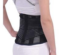 Lumbar brace Self-heating Tourmaline Magnetic 9pcs Steel Bone Lumbar Support Belt Waist Spine Back Brace Posture Corrector Belt Pain Relief men women (Size : XXL)