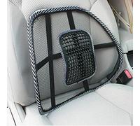 Lumbar Lower Back Mesh Back Support Cushion | Comfortable Massage Particles | Easy To Install | BACK Pain Relief | Ideal For Car Seat OR Office Seat Chair | Dimensions: 41cm x 37cm x 14cm