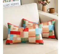 Lumbar Pillow Cover 12x20 Retro Pillow Covers Farmhouse Throw Pillow Covers Decorative Throw Pillows Covers Puzzle Vintage Couch Pillows Rectangle Throw Pillow Cover for Living Room Home Decoration