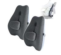 Lumbar Pillow - Orthopedic Lumbar Support Pillow - Memory Foam Lower Back Supporter Pad With Adjustable Slider Comfort Relief - For Car Sofa Bed Travel Sitting Elderly Adults,Grey1-40*14*50cm