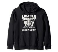 Lumbar Spinal Surgery Survivor Zip Hoodie