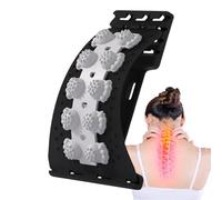Lumbar Spine Stretcher - 4-Level Adjustable Back Stretching Board with Pressure Nodes, Cervical Lumbar Support for Slouching Correction, Tissue Relaxation & Orthopedic Care