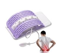 Lumbar Stretcher | Adjustable Lumbar Traction Device Portable 330 lbs Capacity - Ergonomic Inflatable Back Extender | Muscle Fatigue Reduction