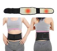 Lumbar Support Belt, Lumbar Brace Adjustable Waist Tourmaline Self Heating Magnetic Therapy Back Support Belt Brace Massage Band Health Care Men Women(L)