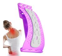 Lumbar Support Board - Adjustable Level Traction Massager,Back Support Board Lumbar Stretcher - for Discomfort Relief Muscle Relaxation Men Women Home Office Travel School Post Workout