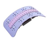 Lumbar Support Board - Adjustable Lumbar Spine Deck with Magnet Massager - Stretching Equipment Spine Deck Cracking Massager for Dorm Travel Apartment Living Room Bedroom Home Offices