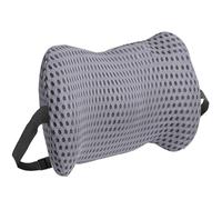 Lumbar Support Cushion, Lumbar Pillow for Lower Back Pain Relief with Adjustable Straps Washable Memory Foam Cushion for Office Gaming Chair Recliner and Sleeping (Grey)