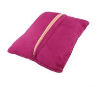 Lumbar Support Cushion with Neck Rest for Mercedes S Series Vehicles Compatible with Various Car Models Suede Fabric Four Season Use (Wine Red)