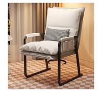 Lumbar Support Office Guest Chair with Thickened Seats Cushion for Waiting Room, School, and Church Reception - No Wheels Side Chair