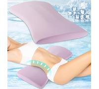 Lumbar Support Pillow for Bed Relief Back Pain: Lower Back Pillow for Sleeping - Cooling Memory Foam Waist pillow - back Wedge pillow for Side, Back&Stomach Sleepers - Bed Rest Pillow for Car, Sofa